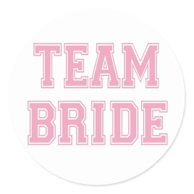 Team Bride Stickers