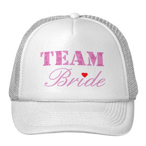 Team Bride Theme Mesh Hat