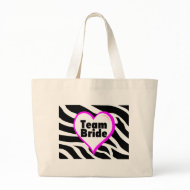 Team Bride (Zebra Print) bag