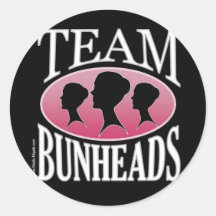Team Bunheads (customizable) Round Sticker
