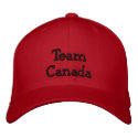Team Canada embroidered hats