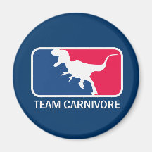Team Carnivore Meat Lover Steak Eater Refrigerator Magnet