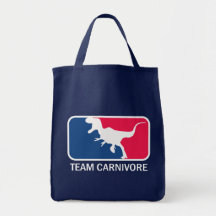 Team Carnivore Meat Lover Steak Eater Tote Bags