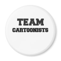 Team Cartoonists Fridge Magnet