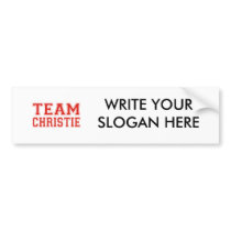 TEAM CHRISTIE BUMPER STICKER