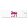 Team Clit Bumper Stickers