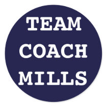 Team Coach Mills Sticker