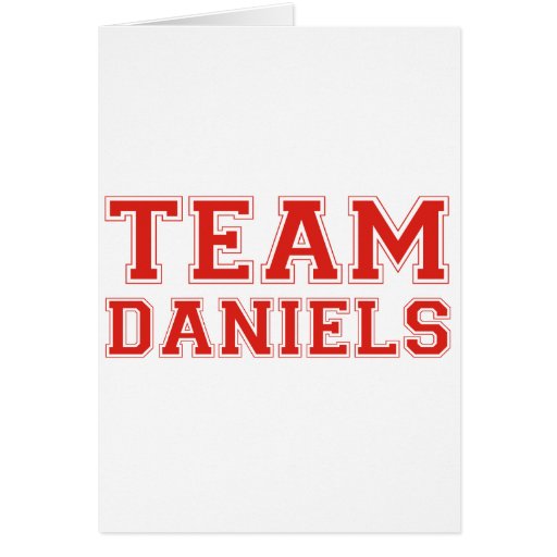 TEAM DANIELS GREETING CARDS