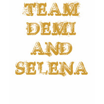 TEAM DEMI AND SELENA t-shirts