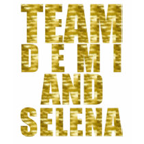 TEAM Demi & Selena Gold t-shirts by alwaysdazzle TEAM Demi & Selena Gold t-shirts
