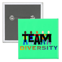 Team Diversity Pinback Buttons