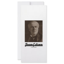 Team Edison (Thomas Alva Edison) rack cards