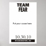 Team Fear poster posters