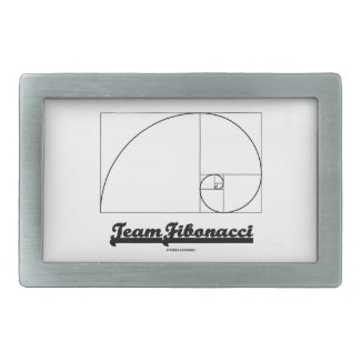 Team Fibonacci (Fibonacci Spiral) Rectangular Belt Buckle