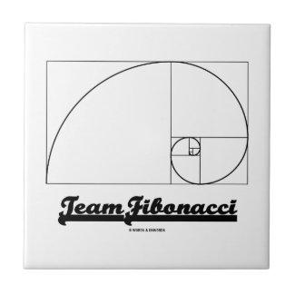 Team Fibonacci (Fibonacci Spiral) Ceramic Tile