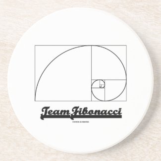 Team Fibonacci (Fibonacci Spiral) Coaster