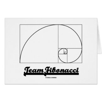 Team Fibonacci (Fibonacci Spiral) Greeting Cards