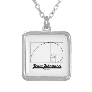 Team Fibonacci (Fibonacci Spiral) Personalized Necklace