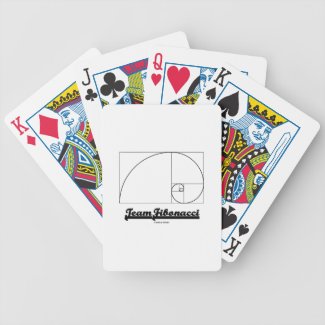 Team Fibonacci (Fibonacci Spiral) Bicycle Card Decks