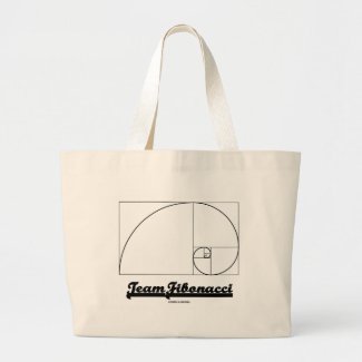 Team Fibonacci (Fibonacci Spiral) Tote Bag