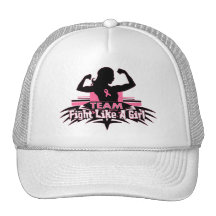 Team Fight Like a Girl - Breast Cancer Trucker Hat
