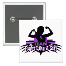 Team Fight Like a Girl - Crohns Disease Pin