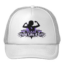 Team Fight Like a Girl - Hodgkin's Lymphoma Mesh Hat