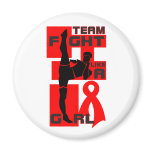 Team Fight Like A Girl Kick Blood Cancer magnets