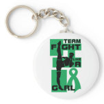 Team Fight Like A Girl Kick Liver Disease keychains