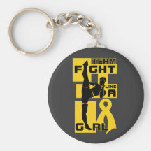 Team Fight Like A Girl Kick Neuroblastoma Keychain
