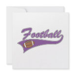 Team Football Purple T-shirts and Gifts Custom Announcement