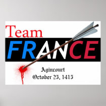 Team France Agincourt Poster
