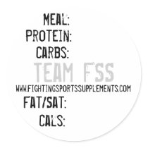 Team FSS- Nutrition Facts Sticker by FightFSS Team FSS- Nutrition Facts Sticker