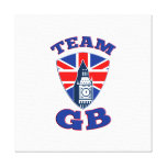 Team GB Big Ben British Flag Shield Canvas Print
