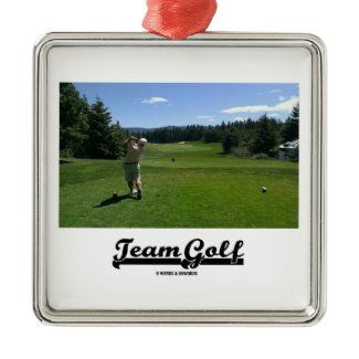 Team Golf (Golfer On Golf Course) ornament
