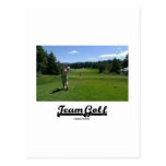 Team Golf (Golfer On Golf Course) Postcards