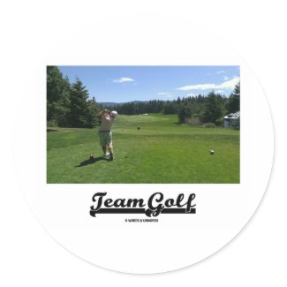 Team Golf (Golfer On Golf Course) sticker