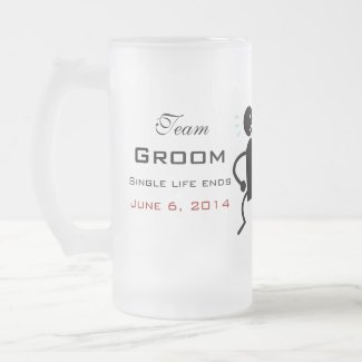 Team Groom Ball & Chain Frosted Mug