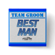 Team Groom Best Man Buttons