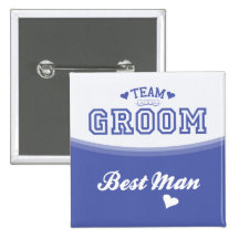 Team Groom Best Man Button