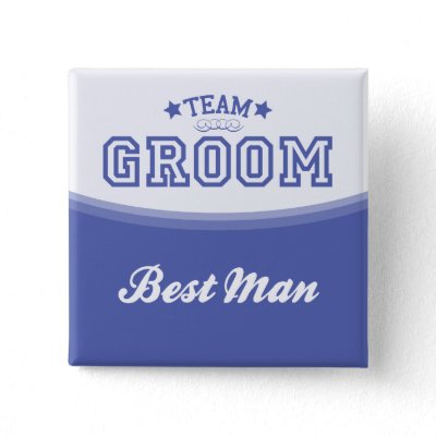 Team Groom-Best Man (Stars) Button