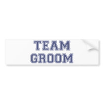 Team Groom Bumper Stickers