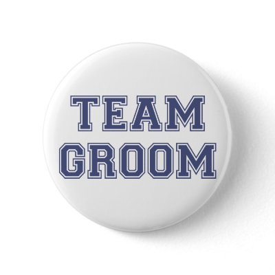 Team Groom Pinback Button