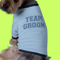 Team Groom dog t-shirt pet clothing by wedding_tshirts Team Groom dog t-shirt pet clothing