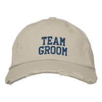 Team Groom Embroidered Ball Cap Embroidered Hats