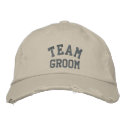 Team Groom embroideredhat