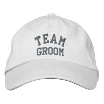 Team Groom embroidered hats