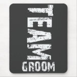 Team Groom Extra Large Grunge Text Mouse Pads