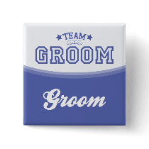 Team Groom-Groom (Stars) Button