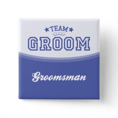 Team Groom-Groomsman (Stars) Button